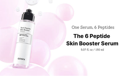 COSRX 6X Peptide Collagen Skin Booster Toner Serum for Dull & Uneven Skin, Preps Skin with Copper Peptides, GHK-Cu, Skin Renewal Boosting Facial Essence, Korean Skin Care, 5.07 oz